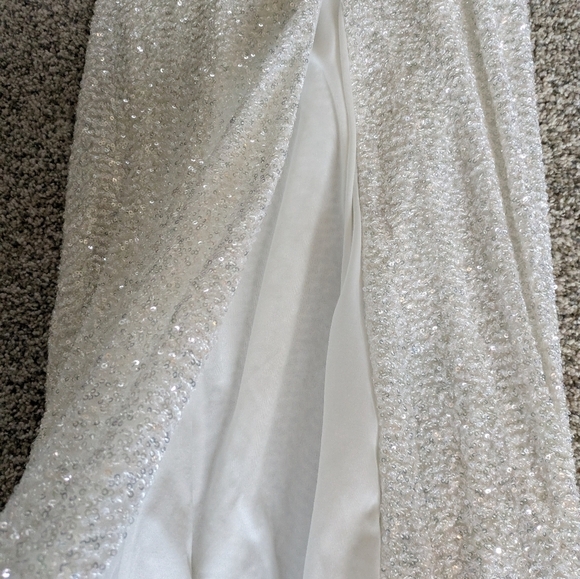 La Femme White Sequins Formal Dress - Picture 6 of 8
